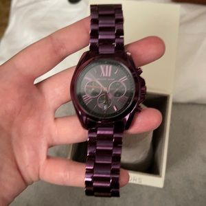Michael Kors Purple Stainless Steel Watch